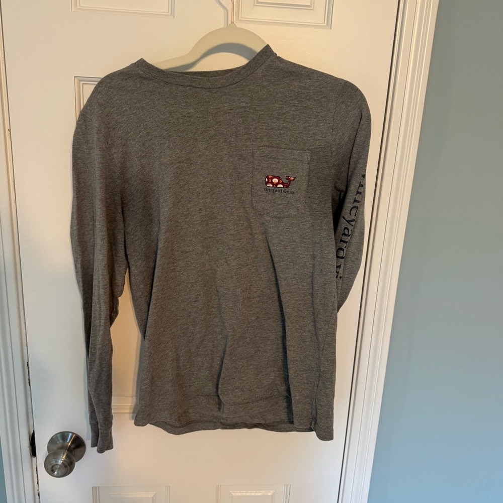 Set of 2 Vineyard Vines Kids XL shirt football & basketball gray navy blue - Picture 4 of 12